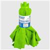 La Briantina Mop in Microfibra Verde a Frangia Tagliata 260 g - Alta Assorbenza, Per Aree Alimentari, Uso Professionale e Domestico