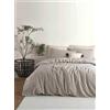 Nuit Des Rêves Ranforce - Set copripiumino singolo XXL, 100% cotone, copripiumino 155 x 220 cm e federa 80 x 80 cm, bianco e nero, morbido, resistente, elegante per camere da letto moderne