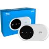 ZTE Modem WiFi portatile ZTE U10 N300Mbps 4G LTE Cat4, display su schermo, con SIM, router 4G conveniente, batteria ricaricabile, facile da usare, configurazione semplice