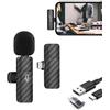 little tikes Microfono Wireless per iPhone/Android/Laptop, Microfono Lavalier Wireless Plug and Play, Microfono Professionale con Riduzione del Rumore per Youtube, TikTok, Vlog Registrazione Video