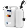 Hünersdorff Doppie taniche Eco 5, 5+3 L, HD-PE Colore Naturale, con omologazione Un, Accessori Neri