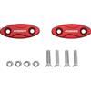 ACCOSSATO Coppia tappi coprifori specchietti Accossato rosso per Mv Agusta F3 675 dal 2012 al 2019 (CC 675)