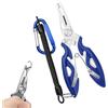 FIBOUND 1 Pezzo Pinze da Pesca, Portatile Pesca Pinze in Acciaio Inox, Multi-Funzione Pinze da Pesca, Forbici da Pesca, per Tagliare Le Punte Dell'amo, Serrare Gli Ami da Pesca
