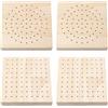 Keboyoe 4pcs Porta Freccette in Legno Supporto Per freccette In LegnoPorta Spiedini per Alimenti Inlegno porta Figurine in Argilla Supporti per freccettes in Acciaio,Freccettes Morbide