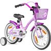 PROMETHEUS BICYCLES bicicletta bambina 5-7 anni bici per bambini bambino 16 pollici bimba con rotelle e freno contropedale viola