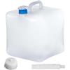 Asfrode Tanica per acqua da 20 l con rubinetto, pieghevole con rubinetto e maniglia, tanica pieghevole al 100% con rubinetto, tanica per acqua da campeggio, escursioni (20 l)