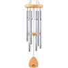 UpBlend Outdoors Campanelli a vento per esterni, 73,7 cm, color argento, per esterni, melodia armonica per esterni, campanelli a vento per mamma, nonna, scacciaspiriti per lei