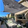 SUNLAX Tenda parasole, 3 x 3 x 3 m, grigio scuro (grigio), triangolare, per esterni, patio, pergola, parasole, vele con blocco UV