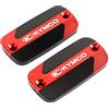 2Bird Accessori per moto per Kymco Downtown DT 125 200 300 350 xCiting 250 300 350 400 S 500 S 500 K-XCT Freno anteriore serbatoio del serbatoio del serbatoio del fluido copertura del serbatoio dell'olio