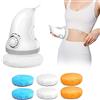 Limershow Massaggiatore Anticellulite Elettrico Professionale | 6 Cuscinetti Cotone Lavabili, Uso Domestico, Massaggio Profondo, Gambe Glutei Pancia