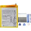 EspaceCyber Batteria HB366481ECW per Huawei P9 - P9 Lite - P10 Lite - P20 Lite - Y6 2018 - Honor 8 Lite - 9 Lite - 3000 mAh - Adesivo + kit attrezzi 13 pezzi