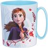 Theonoi, Tazza in plastica con manico, da 350 ml, con motivo a scelta tra: Minnie / principesse / Frozen / PawPatrol, senza BPA, adatta per il forno a microonde Frozen