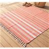 Gilania Maxi Telo Mare Spiaggia Fouta 170x170 cm in Cotone, Arancione