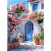 CEOVR Paesaggio Diamond Painting Kit Adulti,Pittura Diamante 5D,30x40 cm,Diamanti Painting Maison et Fleurs,Diamond Painting Kit Completo Adulto,Rose Diamond Painting Art Set