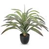 Oairse - Pianta Artificiale di Agave 46cm, Realistica, Pianta in Vaso Artificiale Grande, Piante Finte di Agave per Esterno, per Casa, Ufficio, Soggiorno, Camera da Letto, Tavolo da Giardino