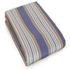 Corredocasa Tenda da Sole a Righe Strette con Anelli per Esterno da Balcone in Tessuto Resistente che Protegge dai Raggi Solari (Blu, 200L x 300A cm (1 Pannello))