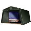 TOOLPORT Tendone Garage 3,3x4,7 m verde PE 600 N Costruzione Stabile in Acciaio Garage per Moto