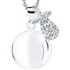 MAMIJUX Chiama Angeli Ciuccio Mamma Idea Regalo Gravidanza Collana Donna Richiamo degli Angeli Catenina Acciaio