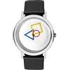 Aristo - Orologio da polso da donna in stile Bauhaus in diverse combinazioni di colori - 100 anni Bauhaus Jubliäum - Made in Germany, Bianco con nastro nero, cinghia