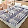 Odot Set Lenzuolo e Federa, Stile Semplice Lenzuolo Coprimaterasso con Angoli profondità Lenzuola sotto Microfibra per Bambino Adulto, Singolo Matrimoniale (150x200x30cm,Blu Grigio)