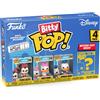 Funko Bitty POP! 4 Pack: Disney - Minnie Mouse (red dress), Daisy Duck, Donald Duck, Mystery Mini Figure - Styles may vary - 0,9 pollici (2,2 cm) Da collezione - Idea regalo - Per sacchetti da festa
