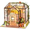 CSYY DIY Book Nook Kit, Casa Delle Bambole Fai da te Booknook Kit Casa in Miniature con Luce Led Legno Book Scaffale Inserto Decorazione Regalo Creativo per Adolescent (Jenny House)
