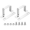 QUARKZMAN 2pz Morsetto a Sella a U, 60x60mm Fascetta Stringitubo in Acciaio Inossidabile 304 Morsetti per Tubi per Porta Battente Chiusa Supporto Barra per Fissare Condutture Cavi
