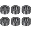 PATIKIL M5 Distanziali in Alluminio, 6pz Distanziali Metallici in Alluminio 5,2mm ID x 10mm OD x 5mm L Distanziatore a Vite in Alluminio Rotondo per Viti 1/5 o M5, Nero