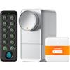 SwitchBot WiFi Smart Lock Pro con Tastiera Touchscreen, Serratura di Impronte Digitali, Chiusura Elettronica Bluetooth, IP65, Adatta di Bloccaggio, Matter Alexa Google