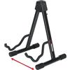 GATOR FRAMEWORKS - Supporto Chitarra A-Frame in Acciaio con Imbottitura Protettiva, Regolabile e Pieghevole (GFW-GTRA-4000)