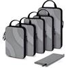 BAGSMART 6 Secchio da imballaggio a compressione da viaggio per valigia, confezione da 6, 05-grigio, 6 unidades