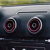 WOQUi Bocchette Aria dell'auto in Lega di Alluminio - Anelli Decorativi per Audi A3 2014 2015