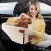 PETCUTE Seggiolino Auto per Cane con Cintura di Sicurezza,Seggiolino per Cani sul Bracciolo per Auto,Lavabile e Pieghevole Seggiolino per Auto Consolle per Cani,Seggiolino Auto per Cane Gatto