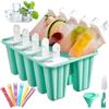 HSHHOOM Stampi per Ghiaccioli Forme, Stampi Gelato Stecco,Stampi per Ghiaccioli in Silicone,Formine Ghiaccioli Riutilizzabili, Formine per Ghiaccioli Bambini e Adulti (LS-10)