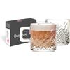 GOSOYO Set di 2 Tazze da Caffè in Vetro, Bicchieri da Tè e Caffè con Manico, Tazze da Cappuccino in Vetro, Bicchieri da Caffè Vintage (195 cc/6,5oz)