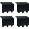Peixiong 4 Pcs Battery Cover Replacement for Xbox Series X/S, Battery Back Shell Covers Compatible with Xbox Series X/SController [NOT for Xbox One/One S/One X Controller](Black)