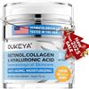 OUKEYA Crema Notte Viso Antirughe - 3% Retinolo + 5% Niacinamide & Acido Ialuronico - Trattamento Intensivo per Rughe Profonde, Macchie Scure e Pelle Disidratata - Effetto Lifting & Idratazione, 50ml