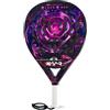 Akkeron Kovra - Racchetta da paddle - Modello Black Rose 2024 - Carbonio 100% - Power Blast EVA - Forma Lacrima - Vernice lucida - Corda di sicurezza regolabile - Controllo/Potenza - 355/370g