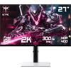KTC Gaming Monitor 27 Pollici, 300Hz 240Hz, QHD Monitor bianco, Fast IPS, 1ms, 2K QHD 2560 x 1440P Schermo PC, Freesync & G-sync, 144% sRGB, HDR400, Luce blu bassa, VESA 100x100, DP1.4/HDMI 2.1, H27E6