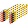 Digitus DK-1644-050-Y-10 Cavo di Rete 5 m Cat6 S/FTP (S-STP) Giallo, Cat-6 - 5 m (10 Pezzi), Cavo patch - S-FTP - LSZH