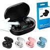 Generic E7S - Auricolari Bluetooth wireless TWS, con cancellazione del rumore, con microfono, con display a batteria LED, mini auricolari sportivi per iPhone, Xiaomi, Lenovo (nero)