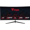 Itek monitor GGC - 30 Curvo 2560x1080 WFHD UltraWide, R1800, Pannello VA da 200Hz, Risposta 1ms MPRT, Collegamenti 3xHDMI e DP, HDR Ready, Adapt Sync