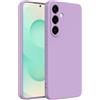 Captor Cover Custodia Colorata in Silicone Liquido per Samsung Galaxy S25 Plus, Alta Qualità con Bordo Rialzato per Schermo e Protezione Fotocamera Morbida Con Microfibra Interna (Viola Lilla)