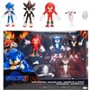SONIC THE HEDGEHOG Sonic 3 Movie Multipack - Action Figure 6 cm Ispirate al Film, Personaggi Altamente Dettagliati, Perfette per Collezionisti e Appassionati
