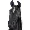 X-Group4th Hobby Horse Cavalli - Hobby Horsing - realistico hobby Horse - con briglia e guinzaglio - Cavallo su un bastone - Dimensione A4 Mini - ippopotamo/nero