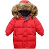Generico Giubbotto Ragazzo Bambini Invernale Bambina Piumino con Cappuccio Cappotto Snowsuit Antivento Carino Inverno Giacca Caldo Bimba Bambino Parka Imbottito Tinta Unita Outwear per 1-10 Anni