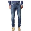GAS JEANS 5 tasche skinny da uomo modello SAX ZIP WK34 (W30 - L32)