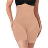 YARRCO Shapewear Guaina Contenitiva Donna Pancia Piatta Guaina Modellante Snellente Pantaloncini Mutande Contenitive Intimo Modellante Slip Contenitivo Vita Alta Senza Cuciture (Taupe-Smooth,L)