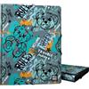 Grafoplás Grafoplas - Cartella a 3 fogli, in cartone foderato, copertina rigida, formato foglio, design orso, Bits&Bobs Pop Up Design, Plastificato Soft, Morbido al Tatto, Certificato FSC, ideale come materiale