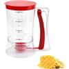 EUIEUT Dispenser per Pastella per Pancake 900ml Dosatore Manuale per Pancake Dispenser per Miscela per Pancake Dosatore per Pancake Plastica Dosatore per Impasti per Pancake Cupcake Torta e Waffle